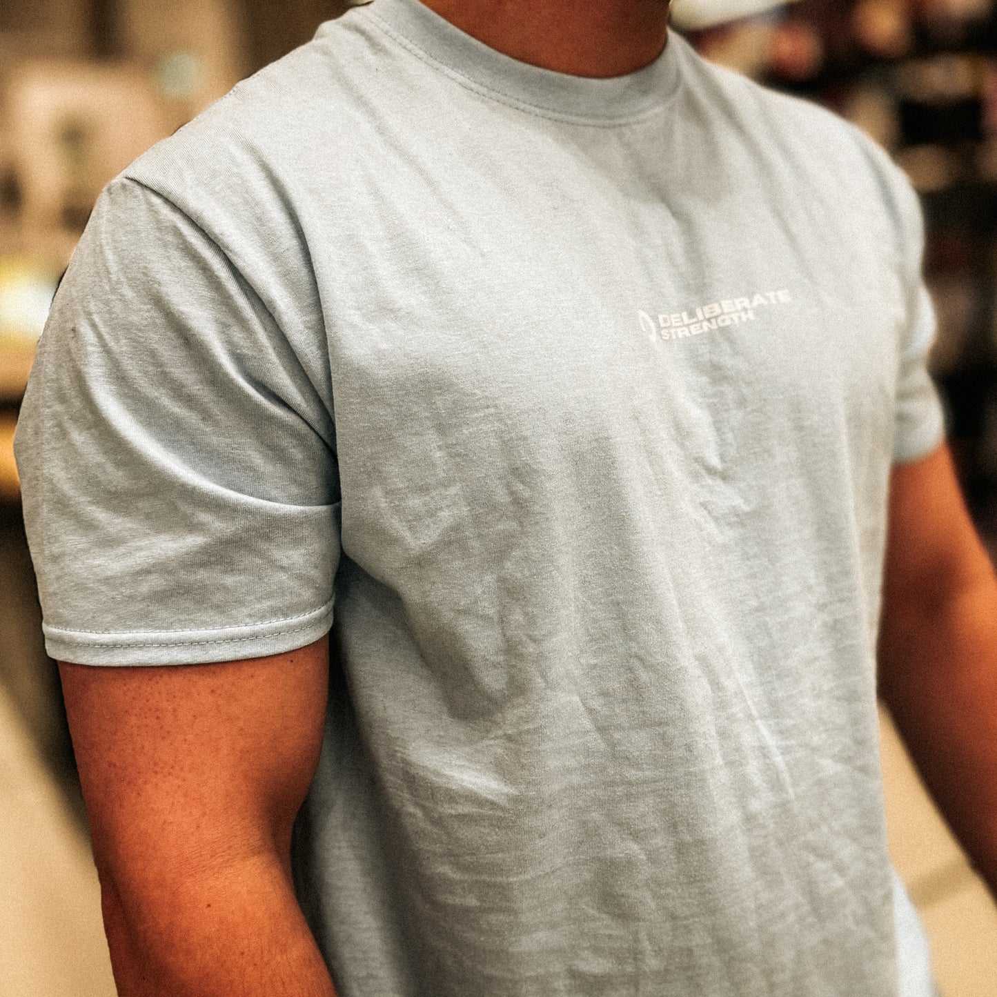 Big Logo T-shirt - babyblauw